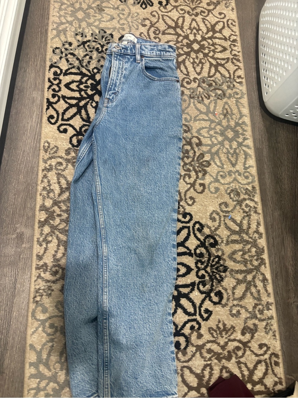 Abercrombie & Fitch faded light blue denim jeans